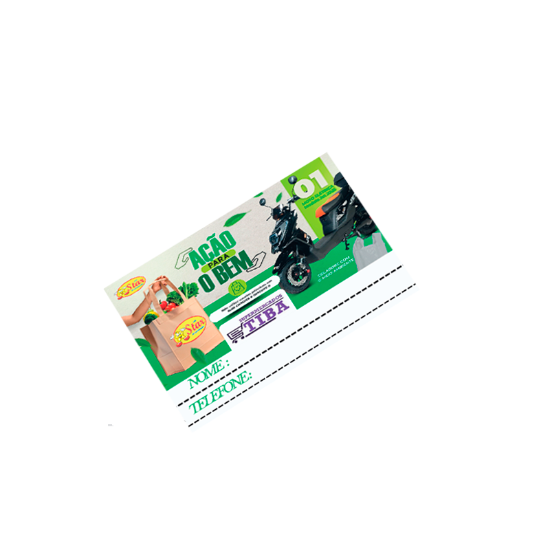 Cupom Papel Off-Set Personalizado