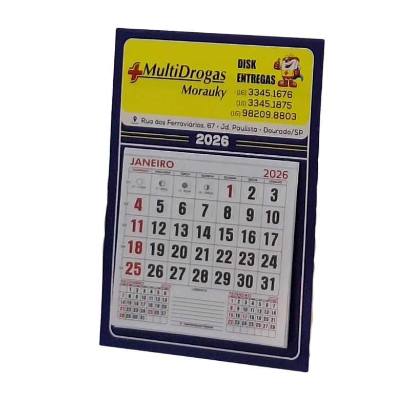 Folhinha De Parede com Bloco Personalizado