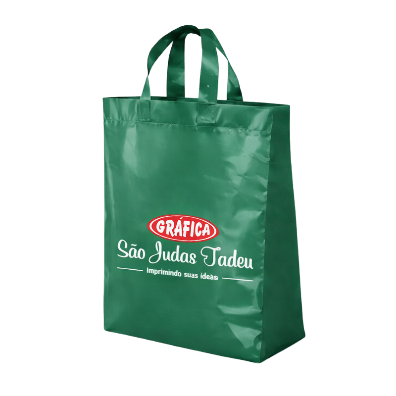 Sacola Plastica Personalizada Alça de Fita