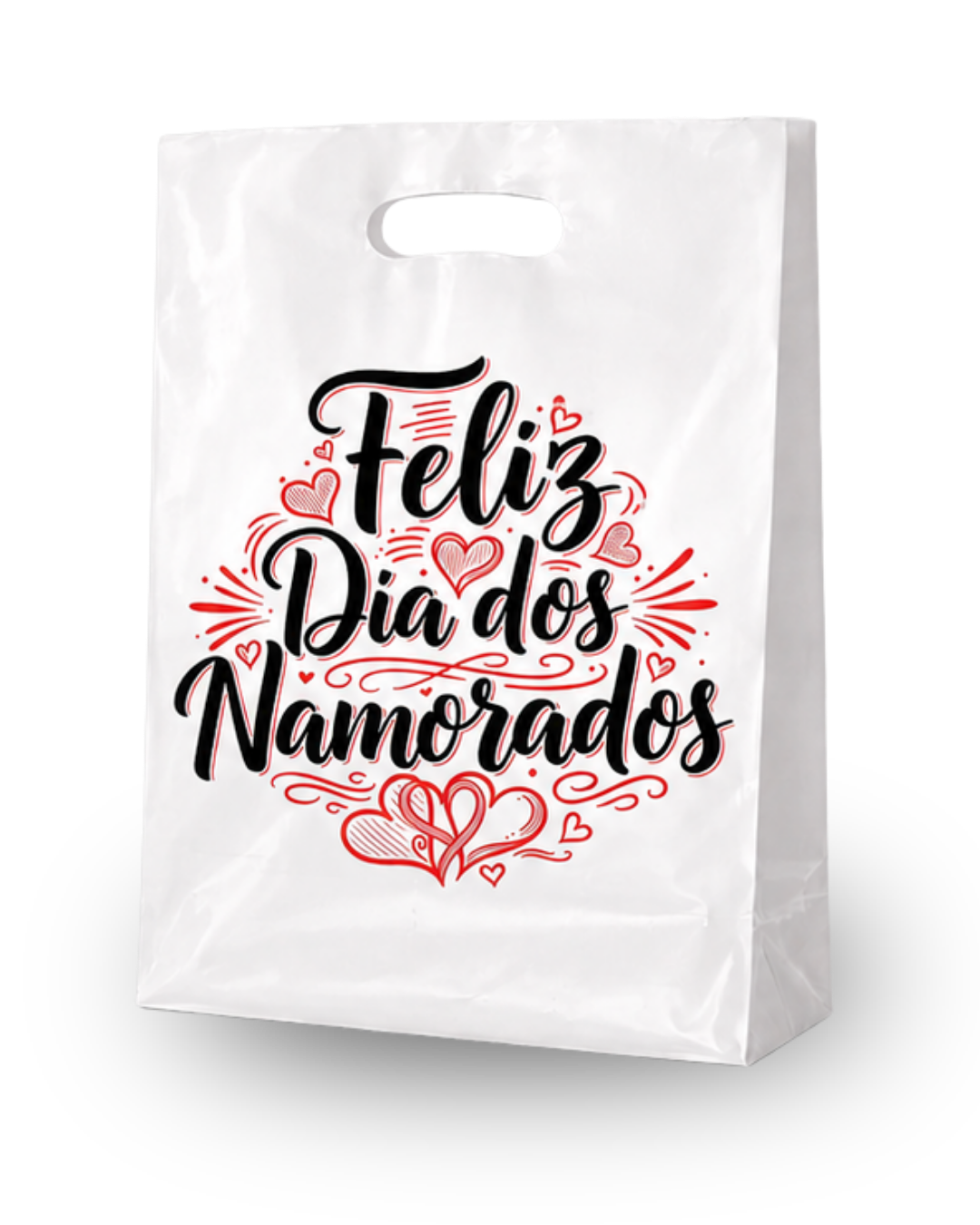 Sacola Plástica Boca de Palhaço – Dia dos Namorados