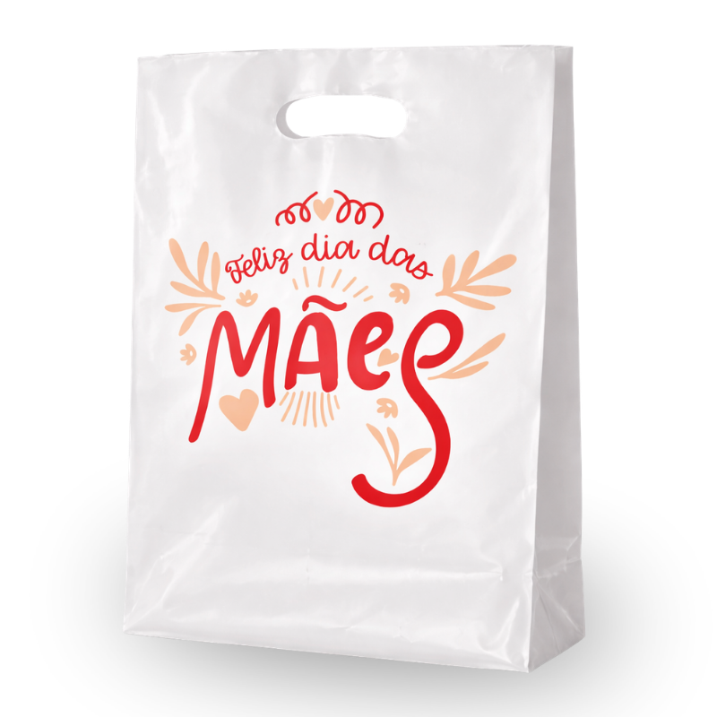 Sacola Plástica Boca de Palhaço – Dia das Mães
